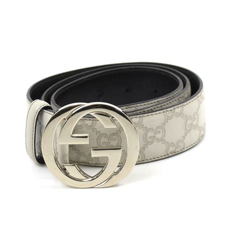 gucci white belt men|all white men gucci belt.